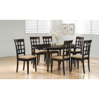 Coaster Furniture 100770 Gabriel Oval Dining Table Cappuccino